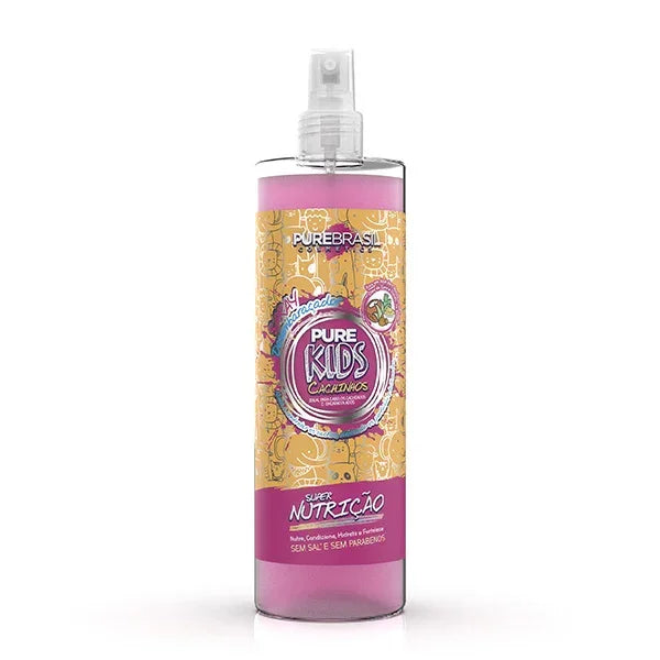 Pure Brasil Pure Kids Cachinhos Spray Desembaraçador 500ml - Ilha dos cosméticos