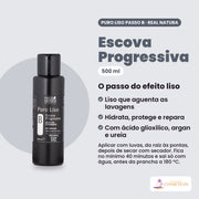 Como se usa a Escova Progressiva Real Natura Puro Liso, Passo B