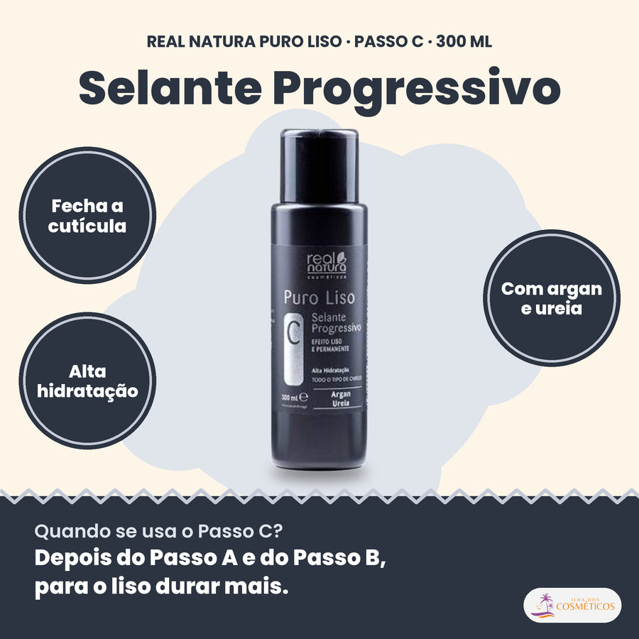 Benefícios do Selante Progressivo Real Natura Puro Liso