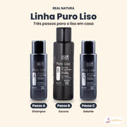 Linha Real Natura Puro Liso: Passo A, Passo B e Passo C