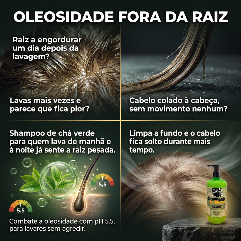Real Natura Shampoo AntiOleosos Chá Verde 500ml — benefícios