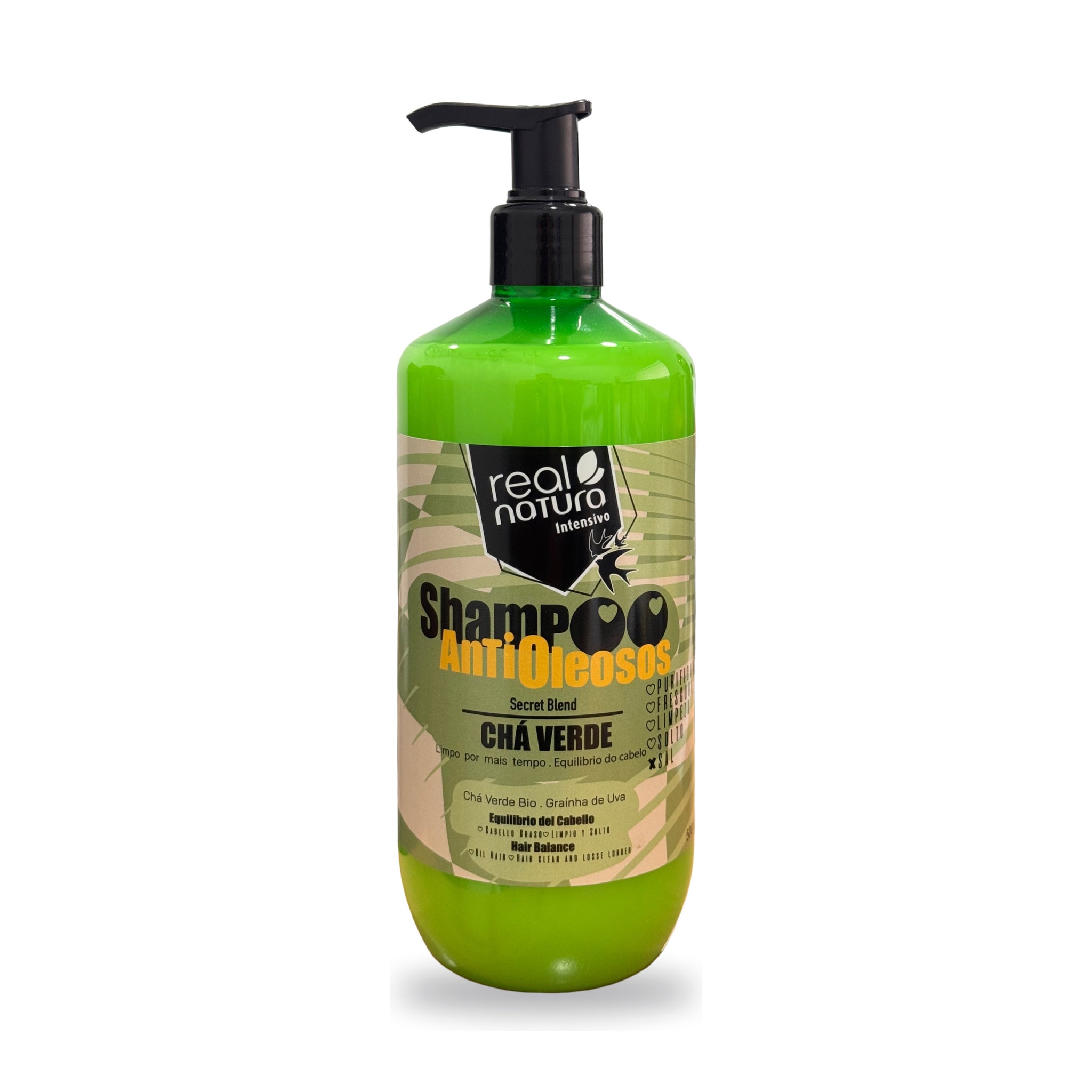 Real Natura Shampoo AntiOleosos Chá Verde 500ml — foto 1