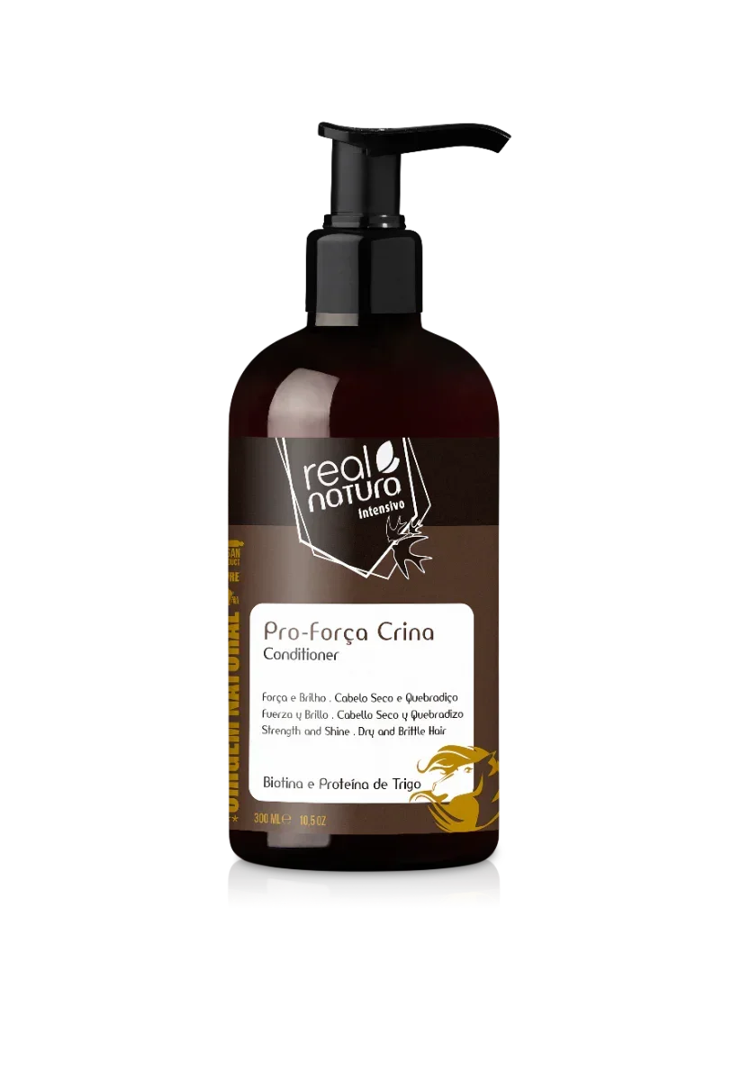 Real Natura Pro-Força Crina Condicionador Sem Sal 300ml - Ilha dos cosméticos