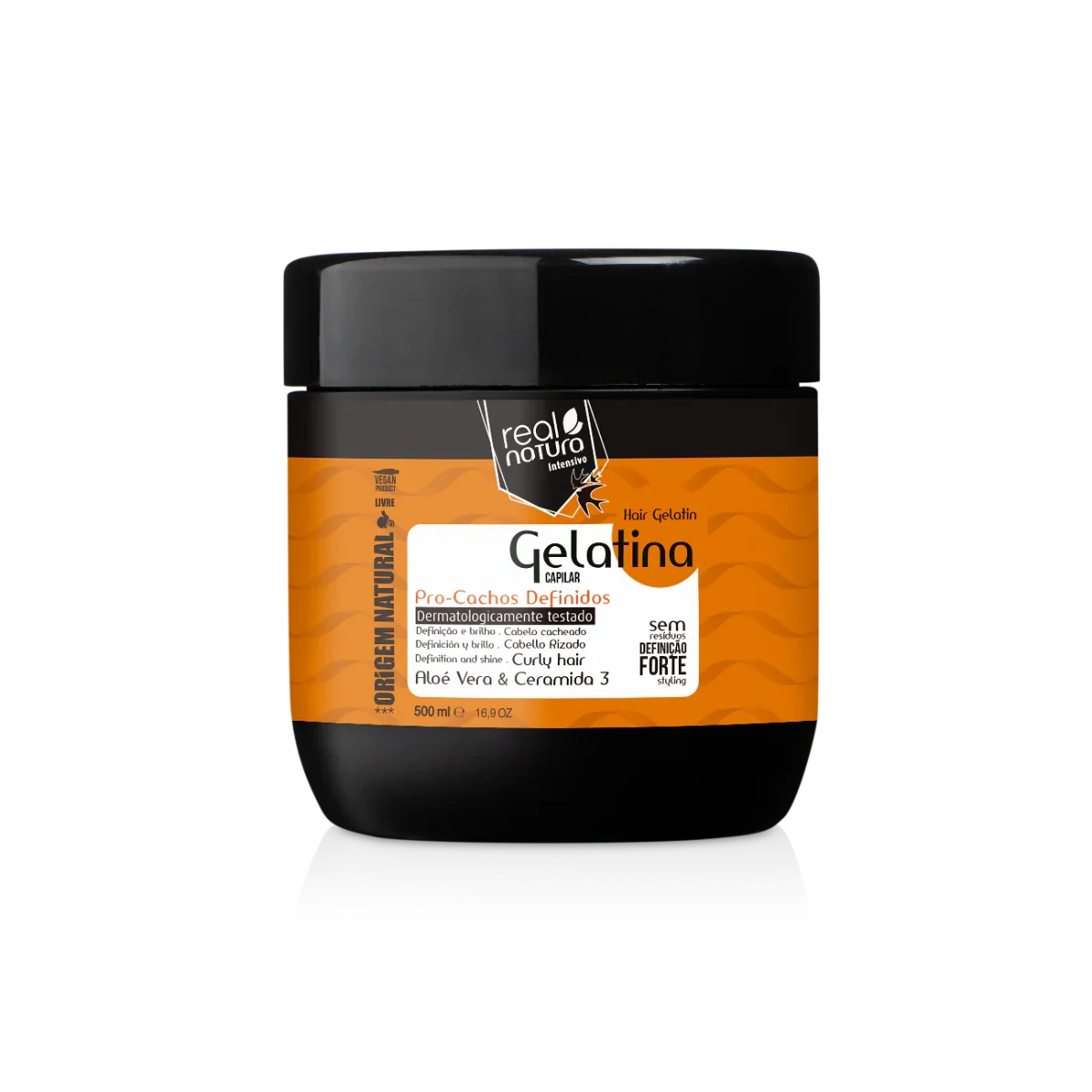 Real Natura Pro-Cachos Definidos Gelatina 500ml - Ilha dos cosméticos