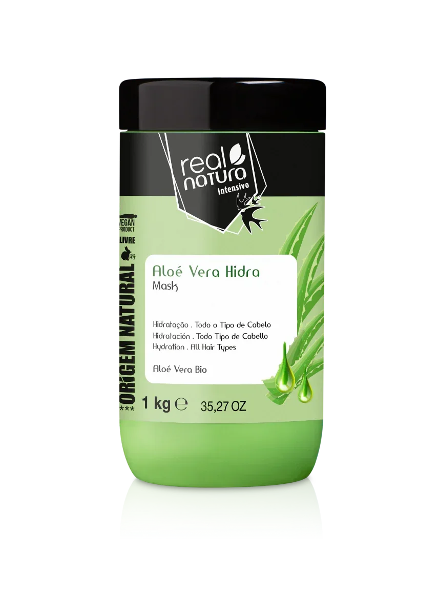 Real Natura Aloé Vera Hidra Máscara 1Kg - Ilha dos cosméticos