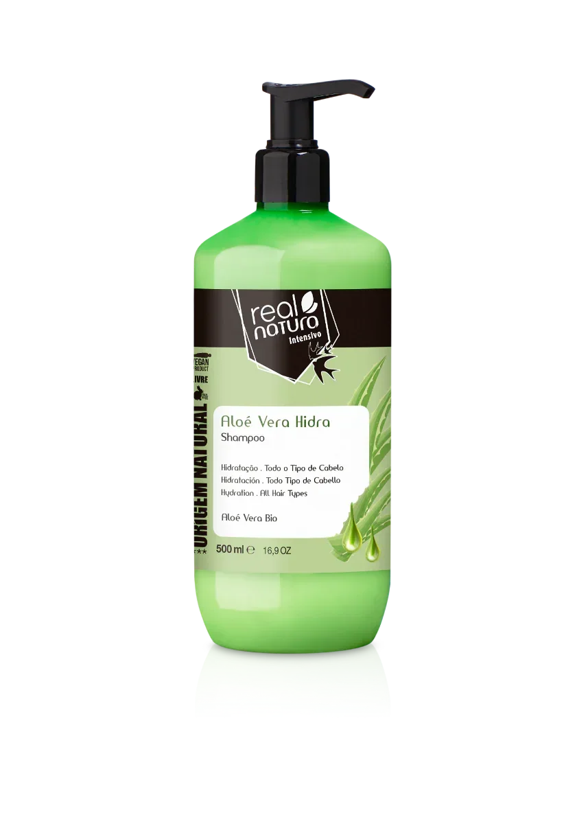 Real Natura Aloe Vera Hidra Shampoo 500ml - Ilha dos cosméticos