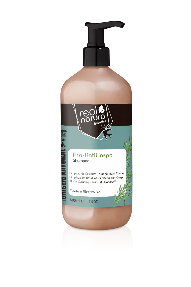 Real Natura Pro-Anticaspa Shampoo 500ml - Ilha dos cosméticos