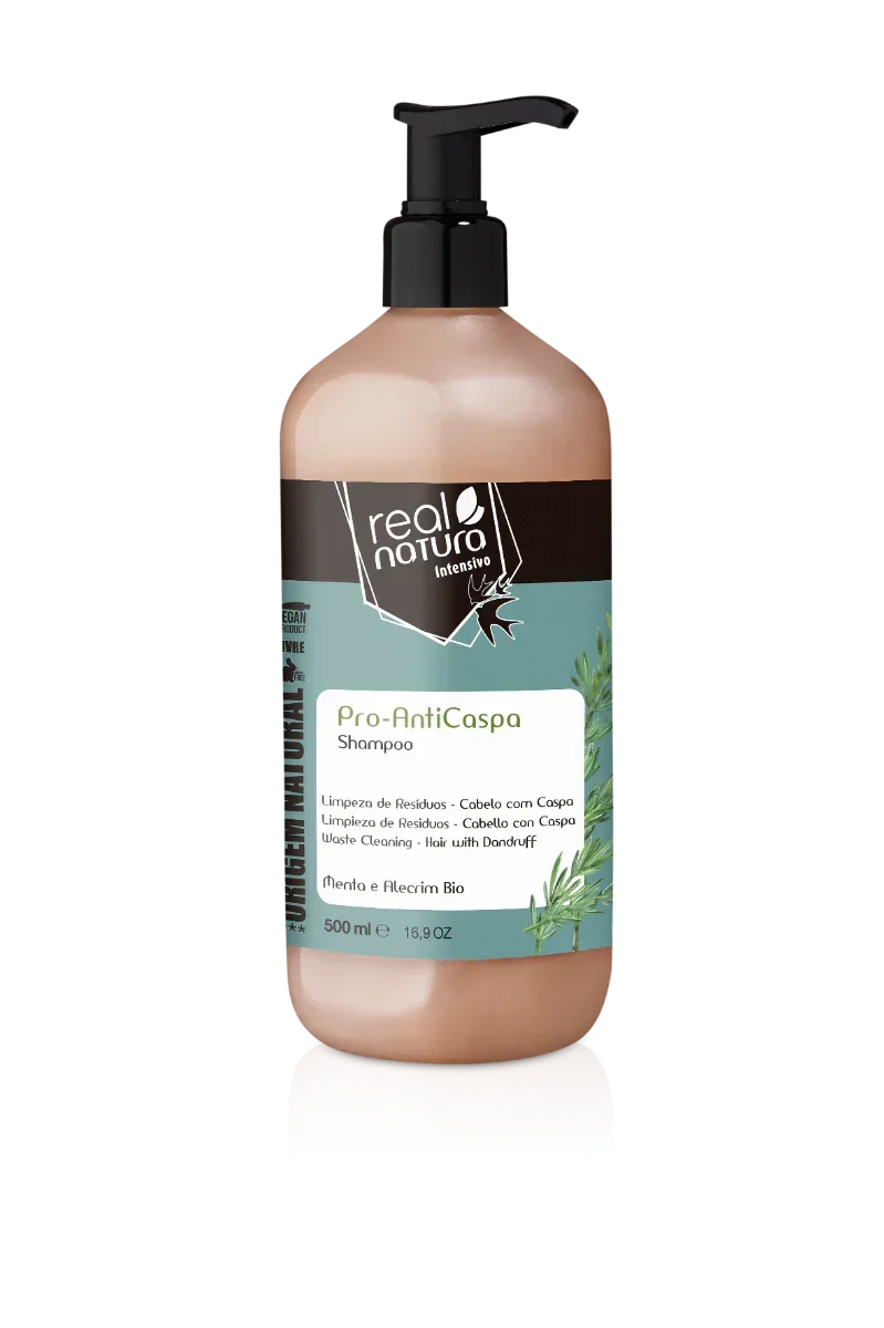 Real Natura Pro-Anticaspa Shampoo 500ml - Ilha dos cosméticos