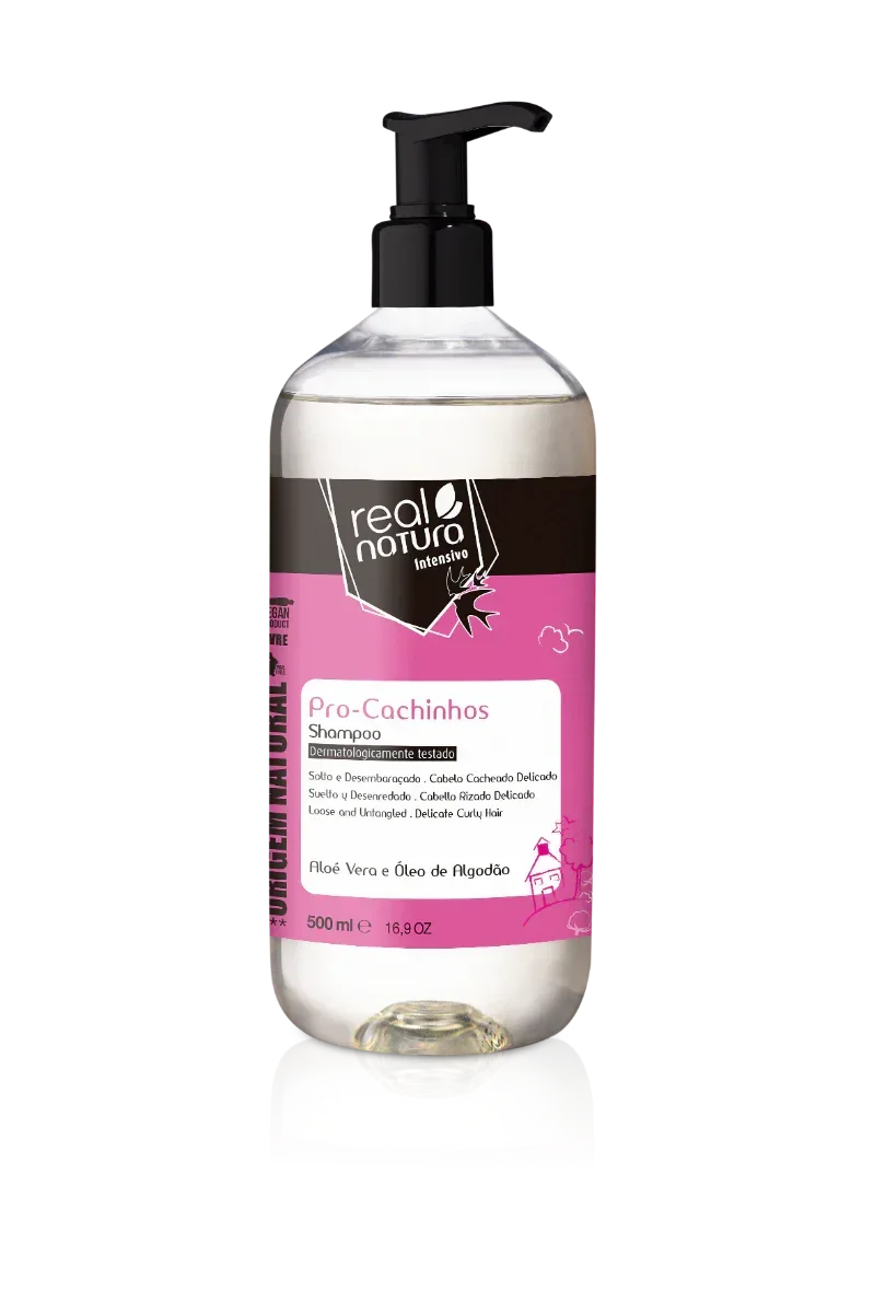 Real Natura Pro-Cachinhos Shampoo 500ml - Ilha dos cosméticos
