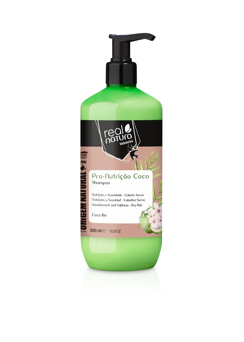 Real Natura Pro-Nutrição Extra Coco Shampoo Sem Sal 500ml - Ilha dos cosméticos