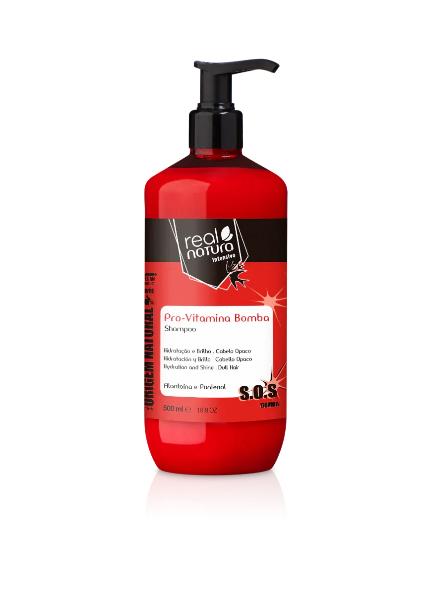 Real Natura Pró-Vitamina Bomba Shampoo 500ml - Ilha dos cosméticos