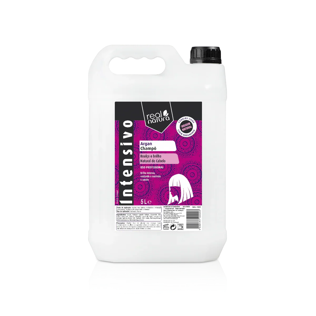 Real Natura Argan Shampoo 5L - Ilha dos cosméticos