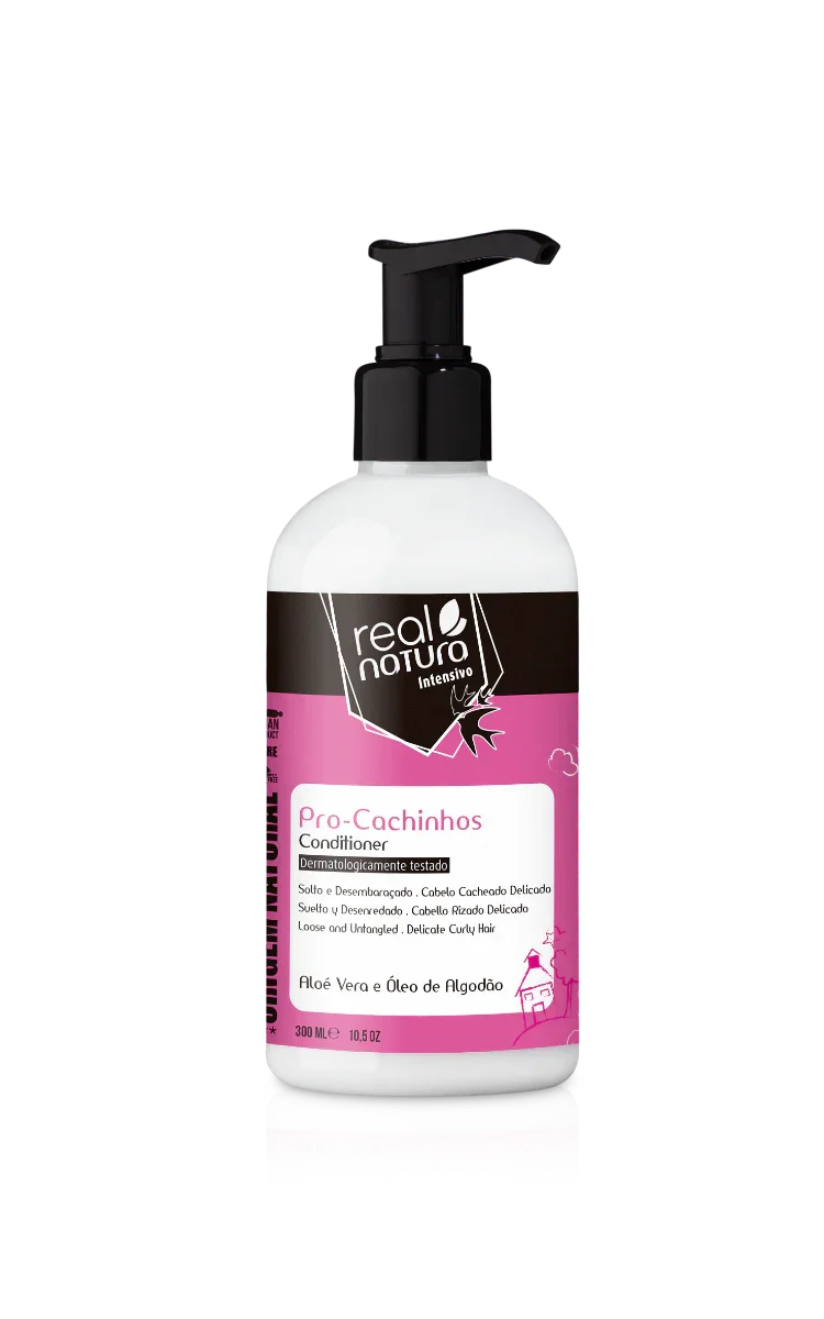 Real Natura Pro-Cachinhos Sem Sal Condicionador 300ml (Liberado) - Ilha dos cosméticos