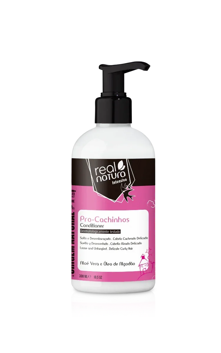 Real Natura Pro-Cachinhos Sem Sal Condicionador 300ml (Liberado) - Ilha dos cosméticos