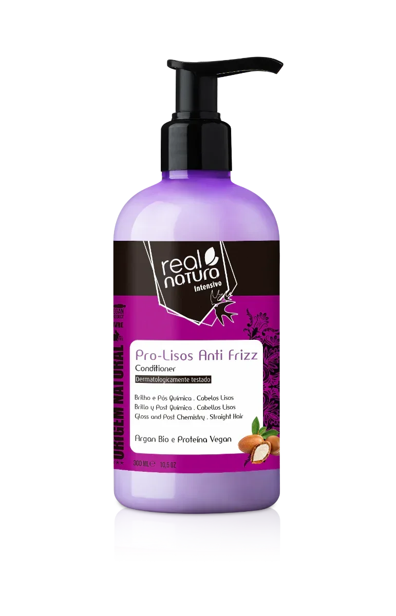 Real Natura Pro-Lisos Anti-Frizz Condicionador 300ml - Ilha dos cosméticos