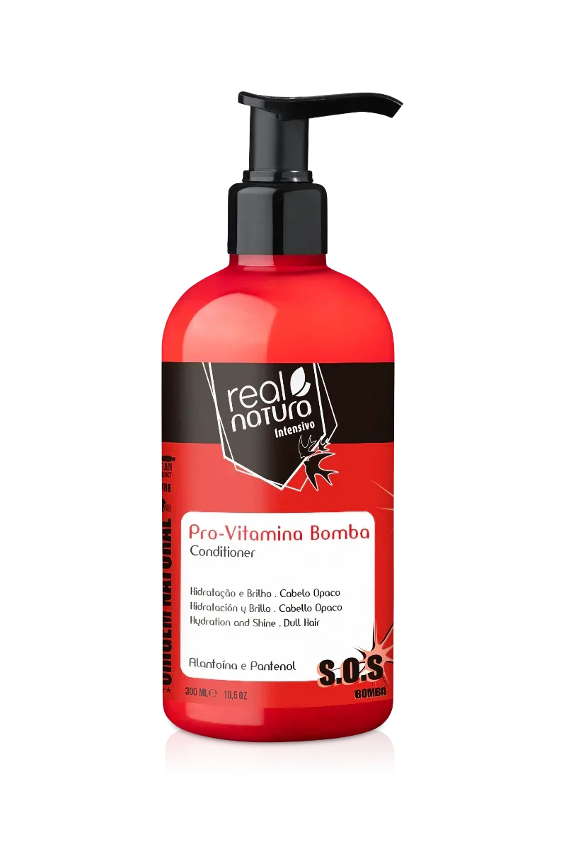 Real Natura Pro-Vitamina Bomba Condicionador Sem Sal 300ml - Ilha dos cosméticos