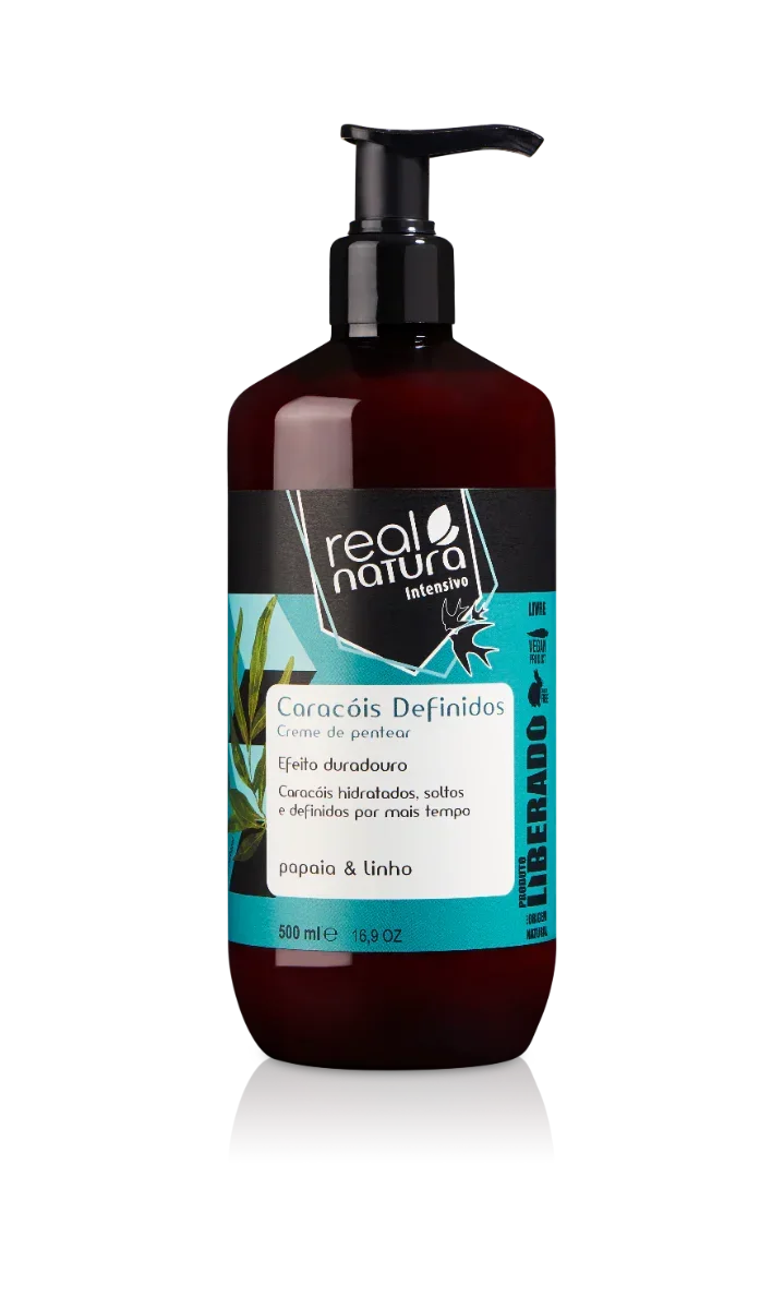 Real Natura Caracóis Definidos Creme de Pentear Liberado 500ml - Ilha dos cosméticos
