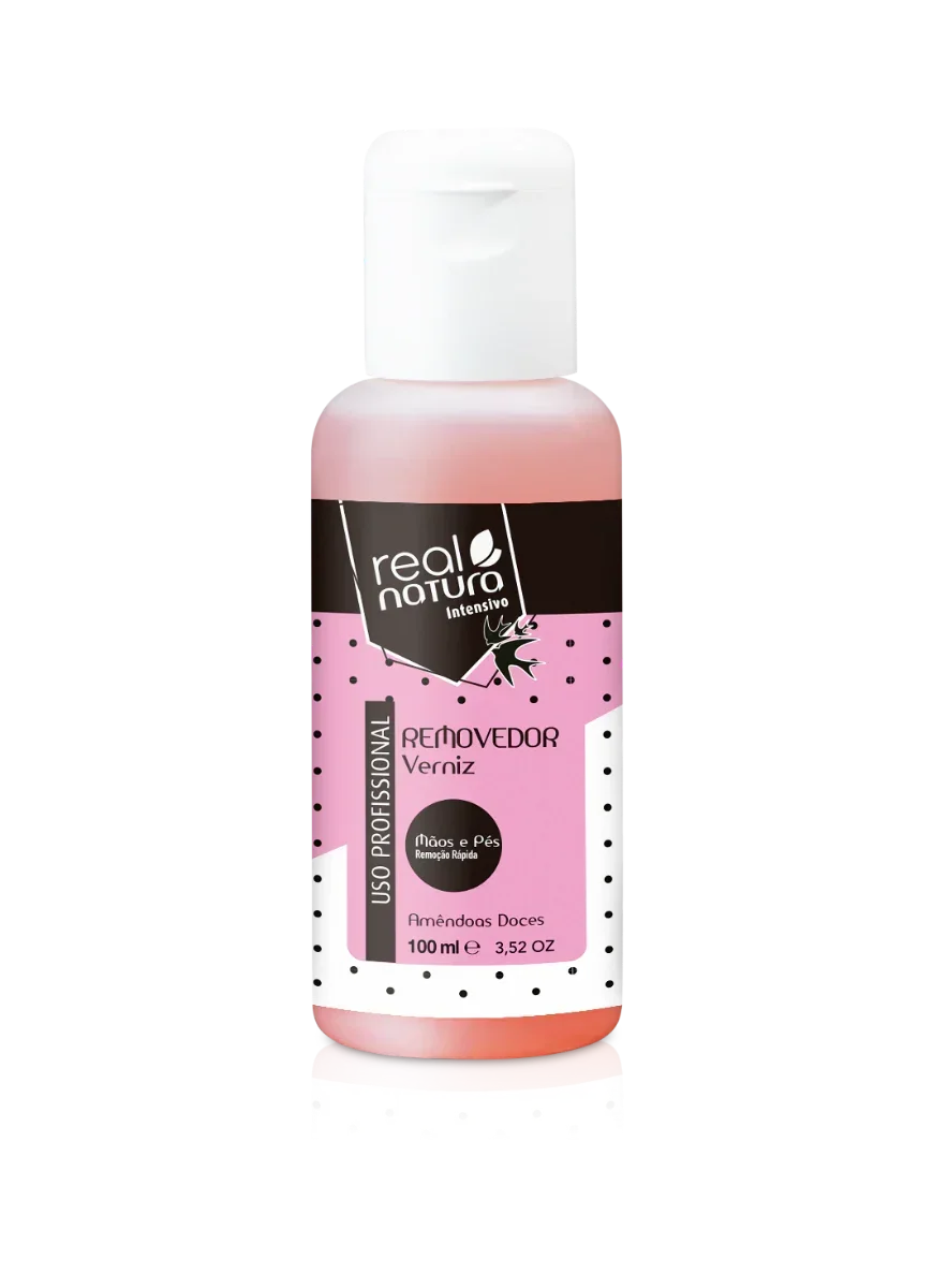 Real Natura Removedor de Verniz com Óleo de Amêndoas Doces 100ml - Ilha dos cosméticos