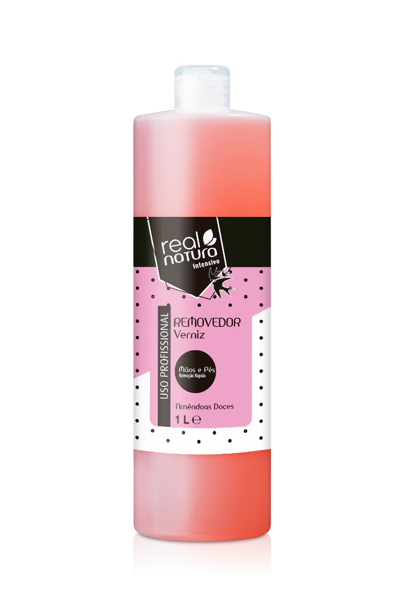 Real Natura Removedor de Verniz com Óleo de Amêndoas Doces 1L - Ilha dos cosméticos