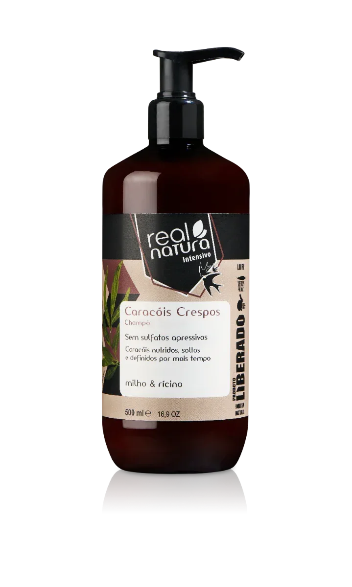 Real Natura Caracóis Crespos Creme de Pentear Liberados 500ml - Ilha dos cosméticos