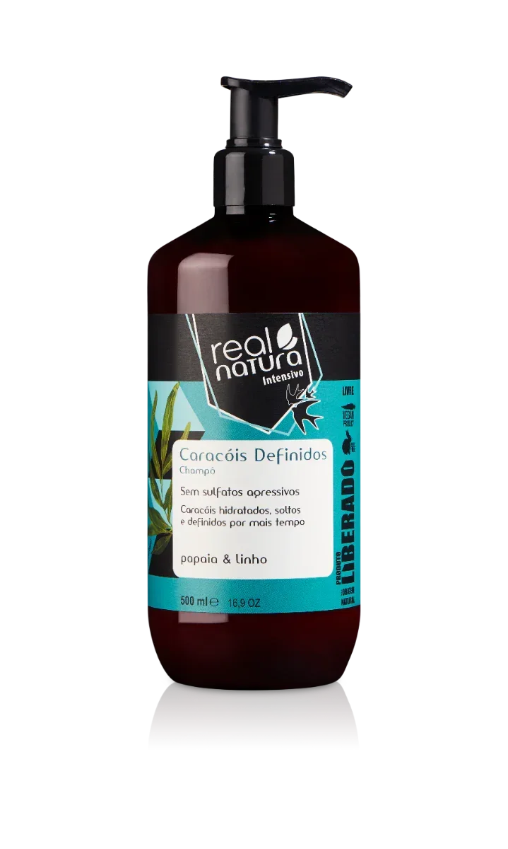Real Natura Caracóis Definidos Shampoo Liberado 500ml - Ilha dos cosméticos