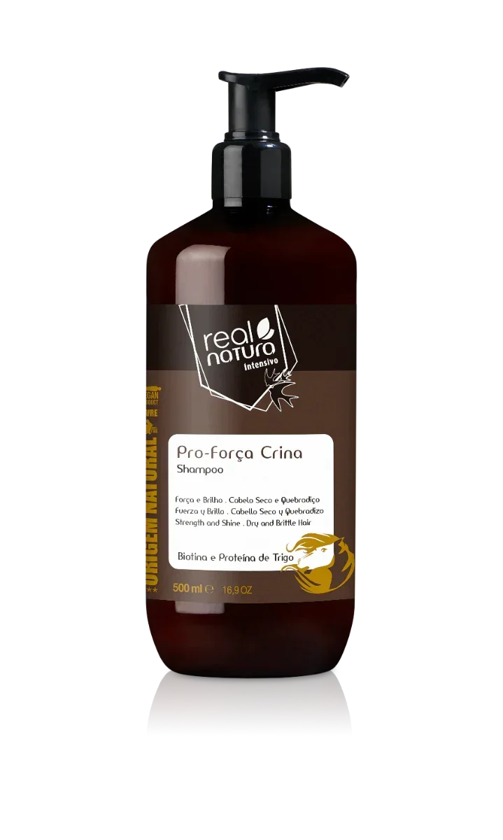 Real Natura Pro-Força Crina Shampoo 500ml - Ilha dos cosméticos