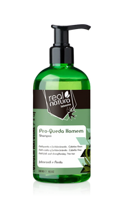 Real Natura Pro-Queda Homem Shampoo 300 ml - Ilha dos cosméticos