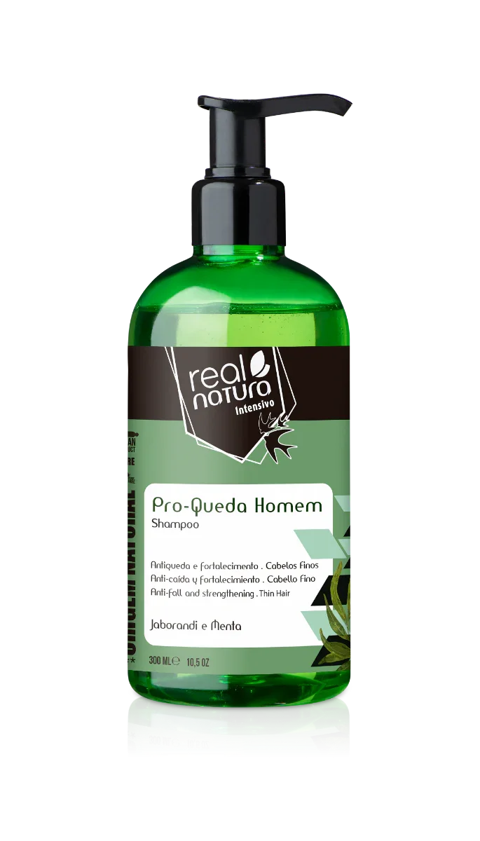 Real Natura Pro-Queda Homem Shampoo 300 ml - Ilha dos cosméticos