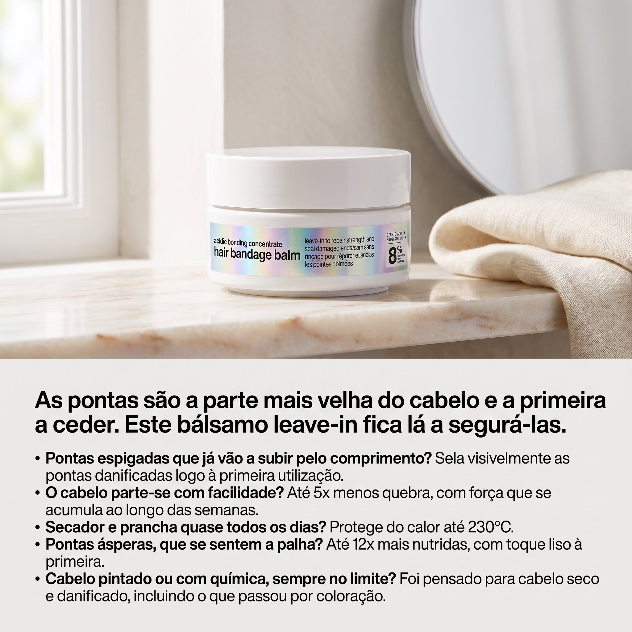 Redken Acidic Bonding Concentrate Hair Bandage Bálsamo Reparador de Pontas 75ml — foto 2