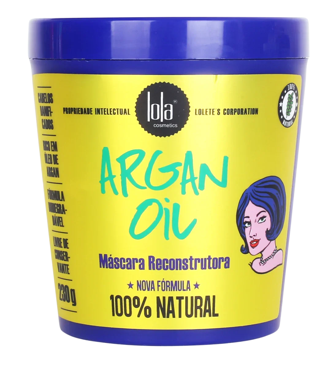 Lola Argan Oil Máscara Reconstrutora 230g - Ilha dos cosméticos