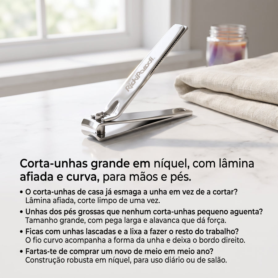 RickiParodi Corta-Unhas em Níquel Grande — foto 2