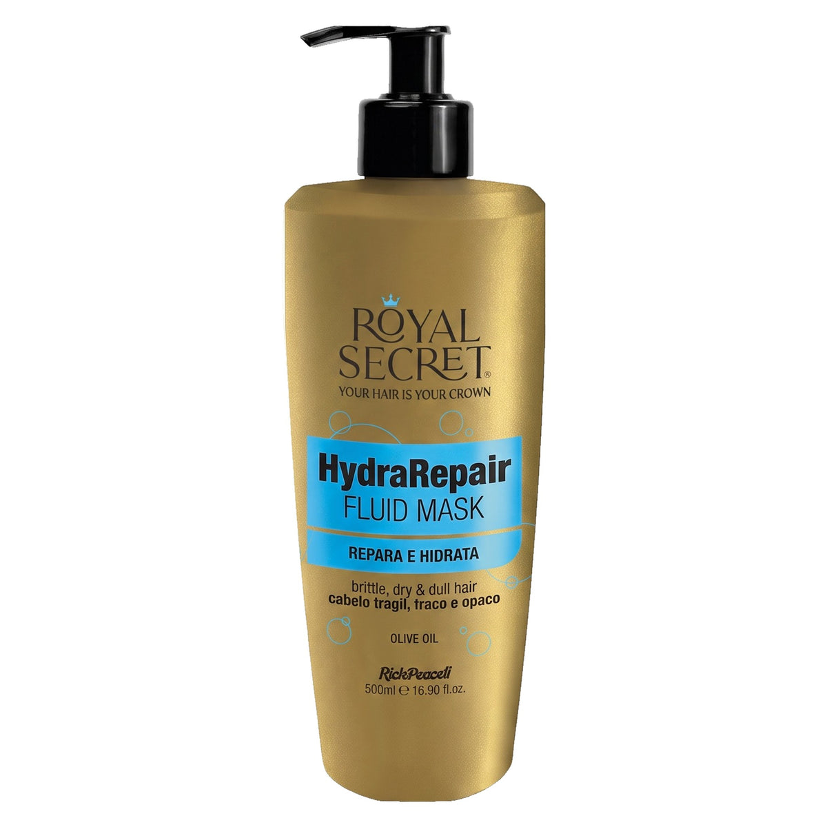 RickiParodi Royal Secret HydraRepair Máscara Fluida Reparadora e Hidratante 500ml — foto 1