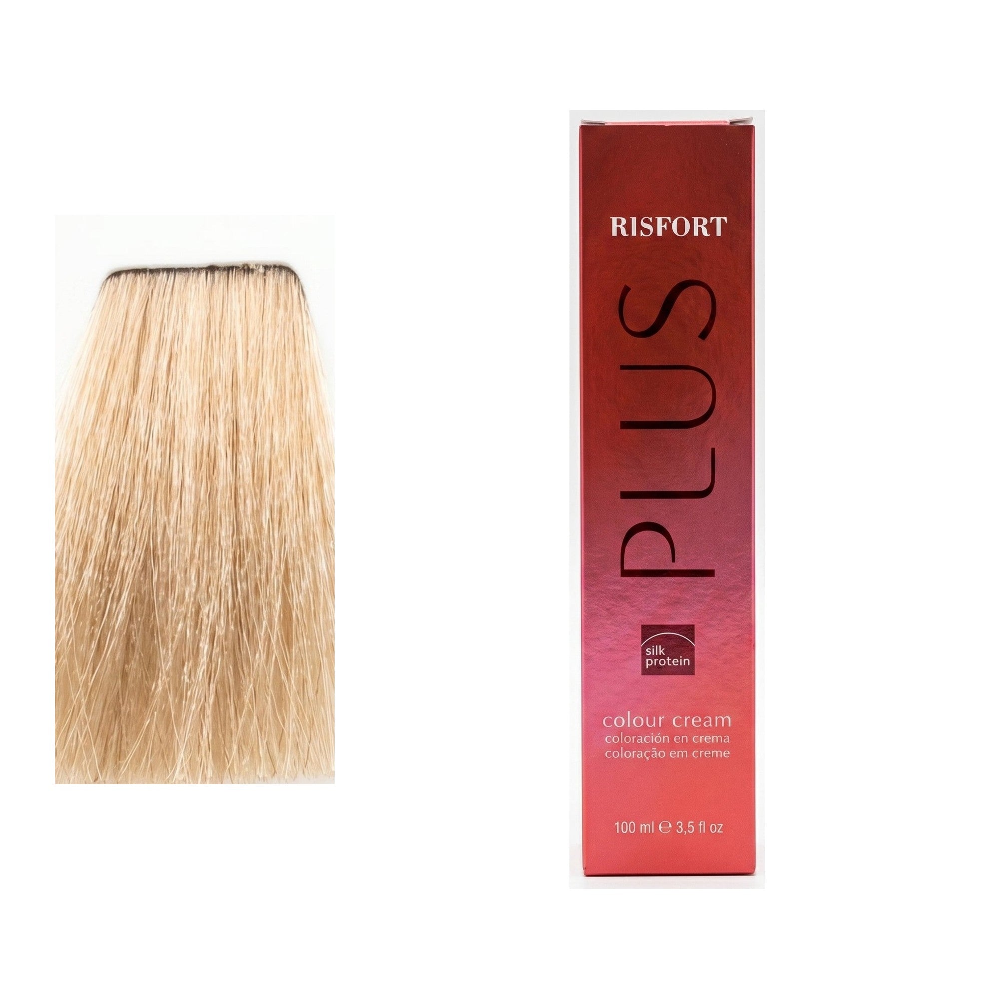 Risfort Plus tom 100.3: amostra da cor junto à embalagem de 100 ml