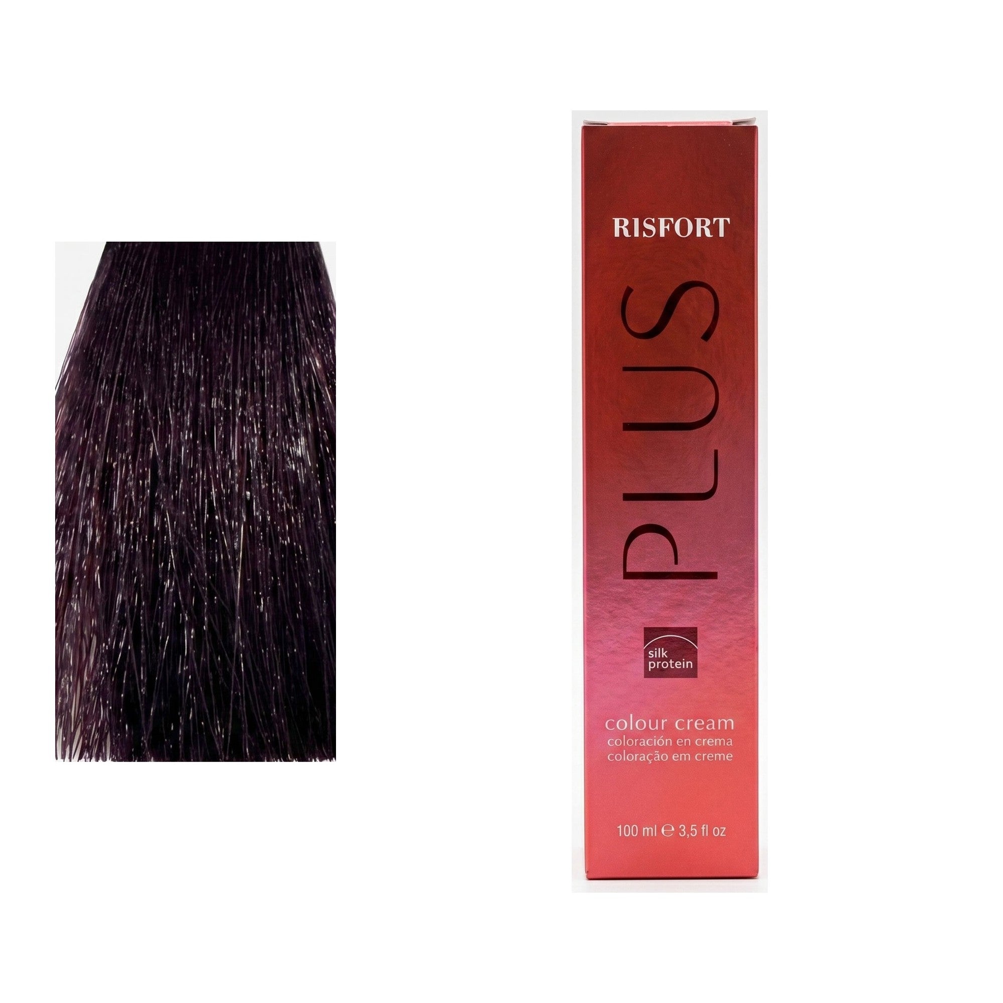 Risfort Plus tom 4.52: amostra da cor junto à embalagem de 100 ml