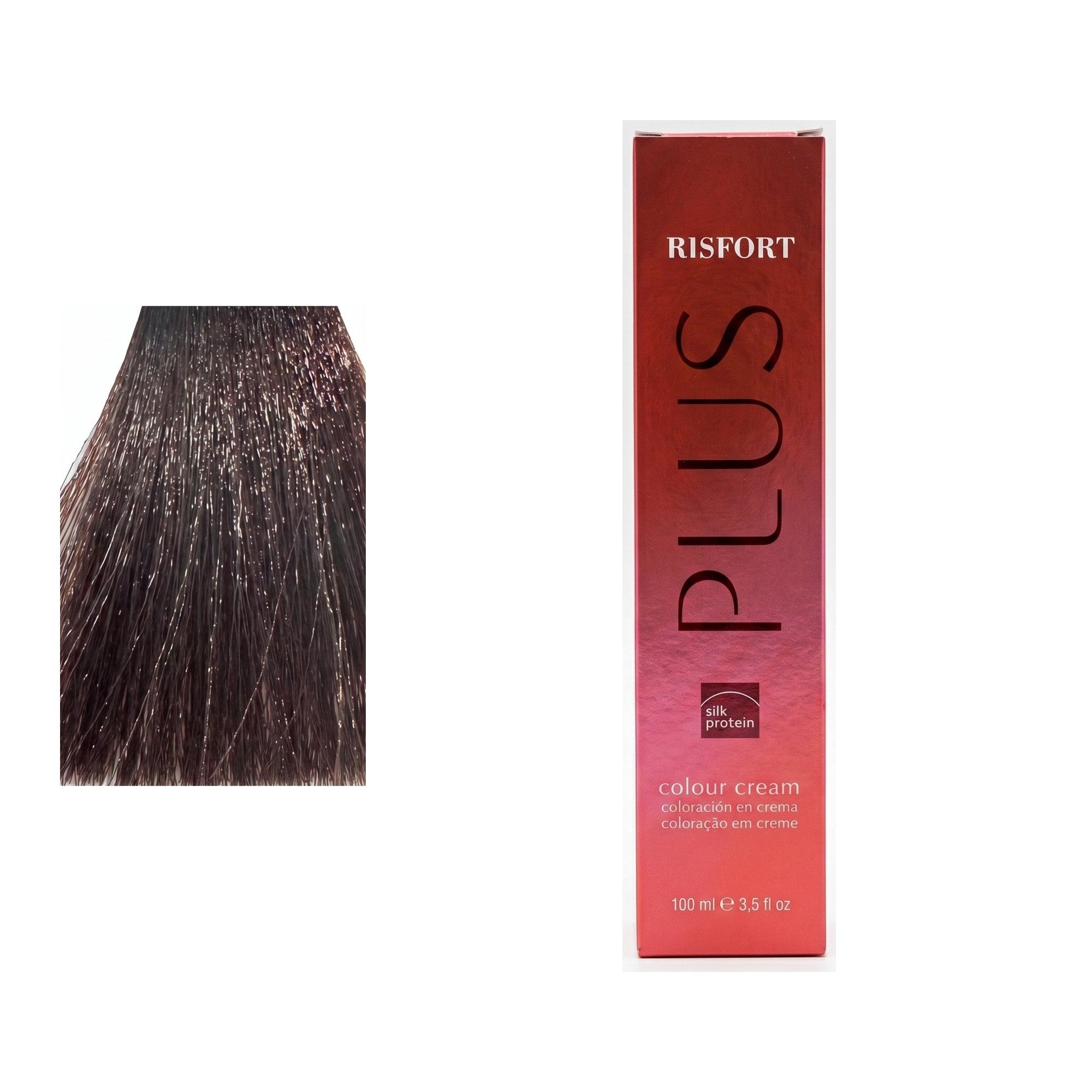 Risfort Plus tom 4.6: amostra da cor junto à embalagem de 100 ml