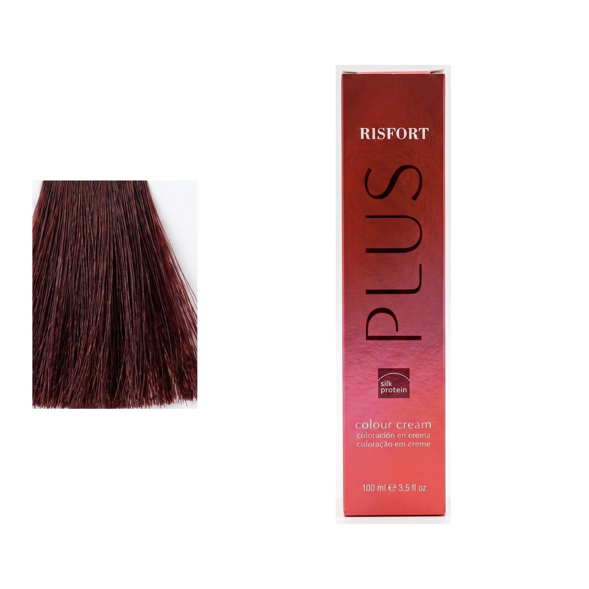 Risfort Plus tom 5.56: amostra da cor junto à embalagem de 100 ml