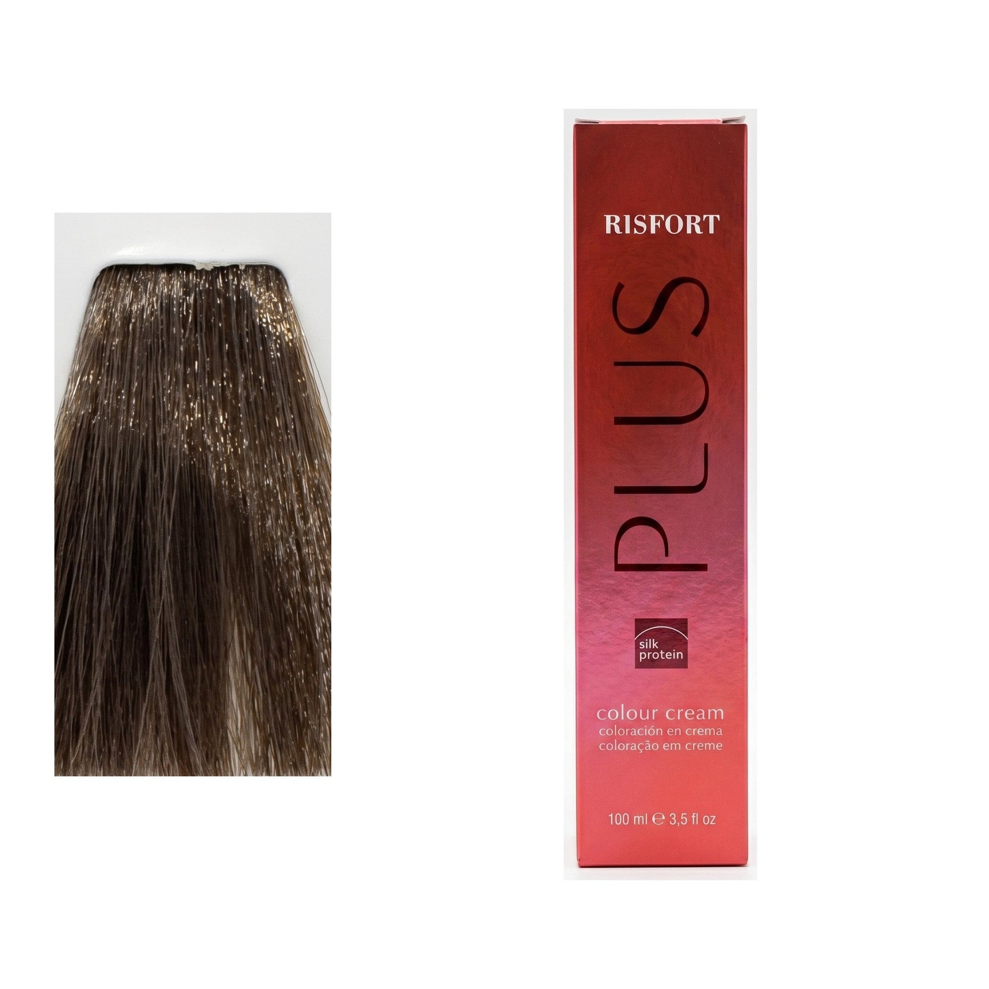 Risfort Plus tom 6.1: amostra da cor junto à embalagem de 100 ml