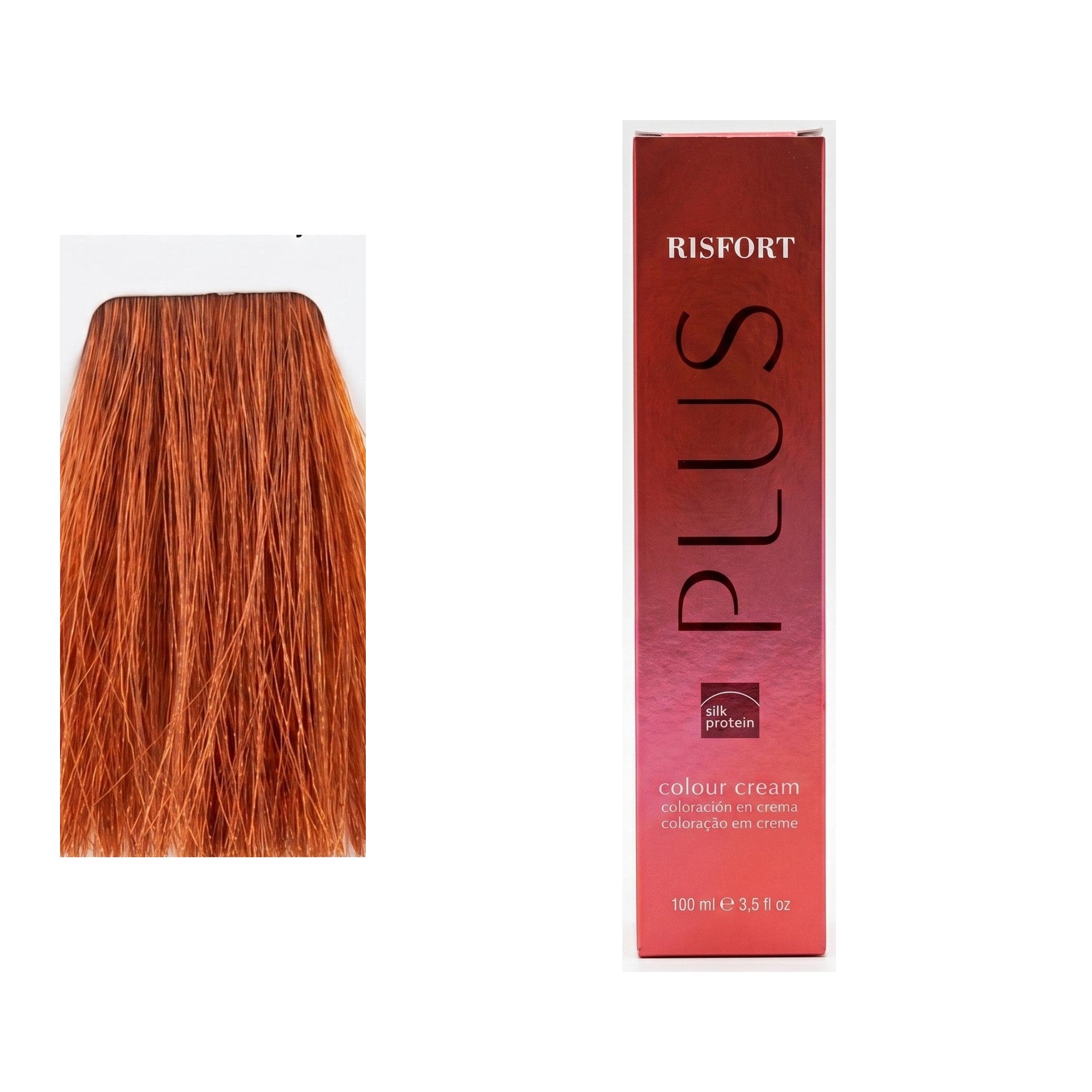 Risfort Plus tom 7.4: amostra da cor junto à embalagem de 100 ml