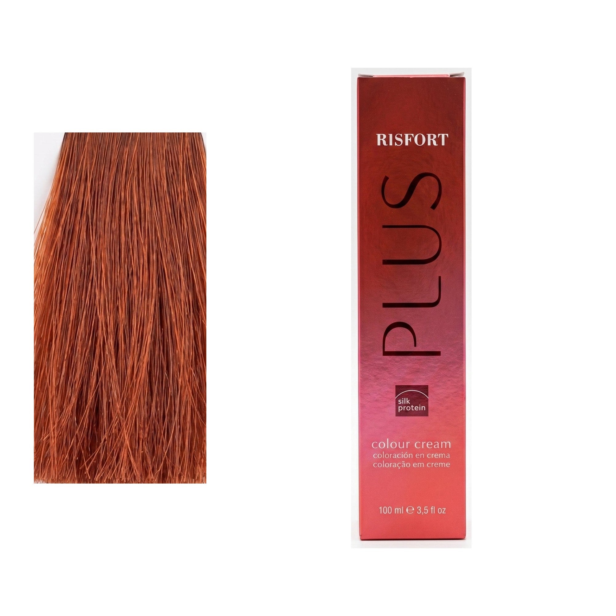 Risfort Plus tom 7.47: amostra da cor junto à embalagem de 100 ml