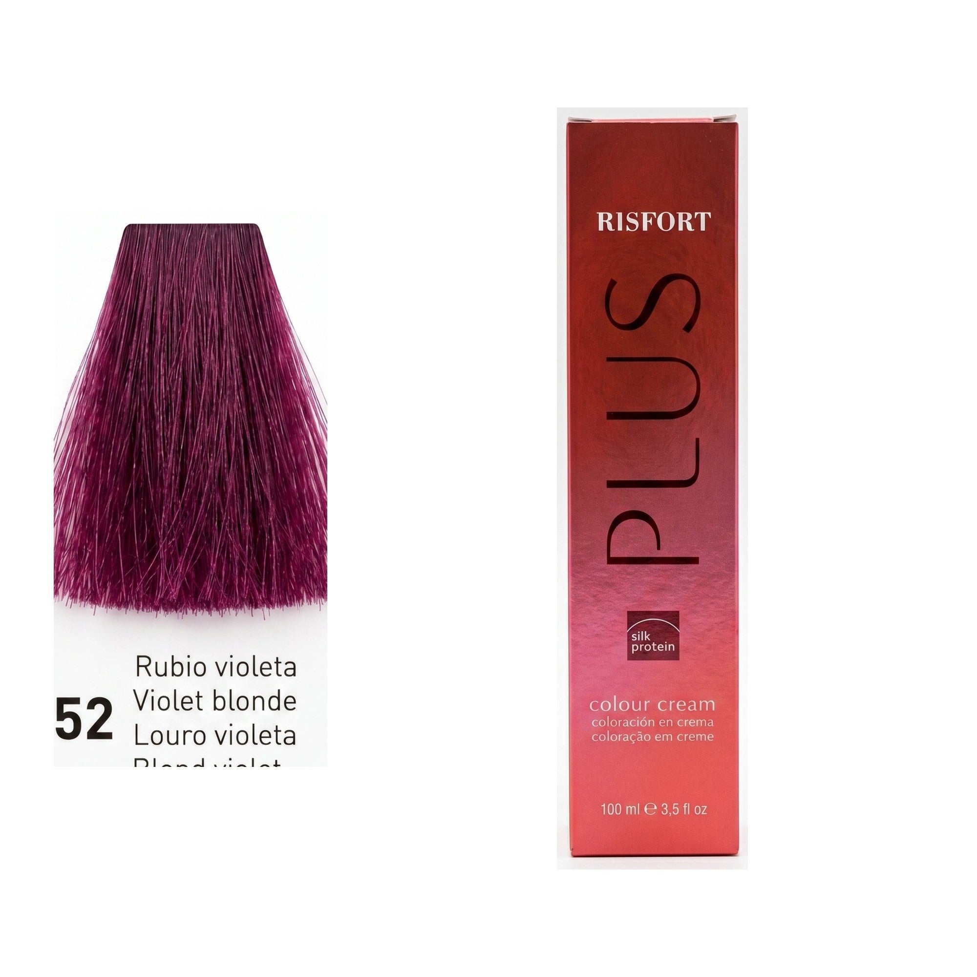 Risfort Plus tom 7.52: amostra da cor junto à embalagem de 100 ml