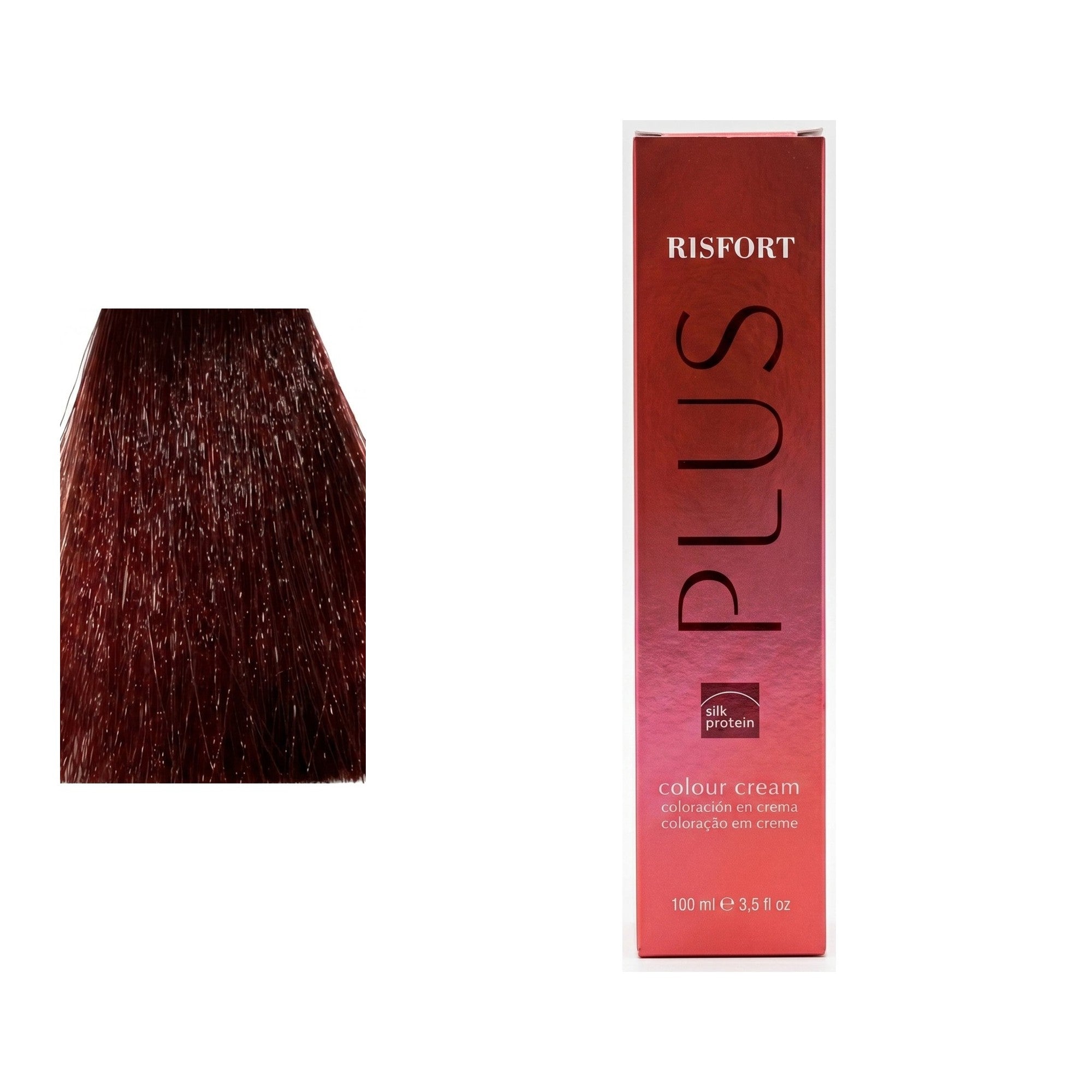 Risfort Plus tom 7.70: amostra da cor junto à embalagem de 100 ml