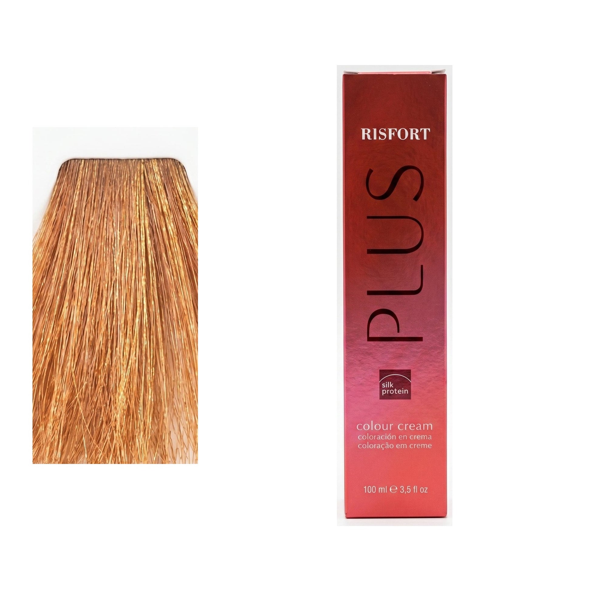 Risfort Plus tom 8.63: amostra da cor junto à embalagem de 100 ml