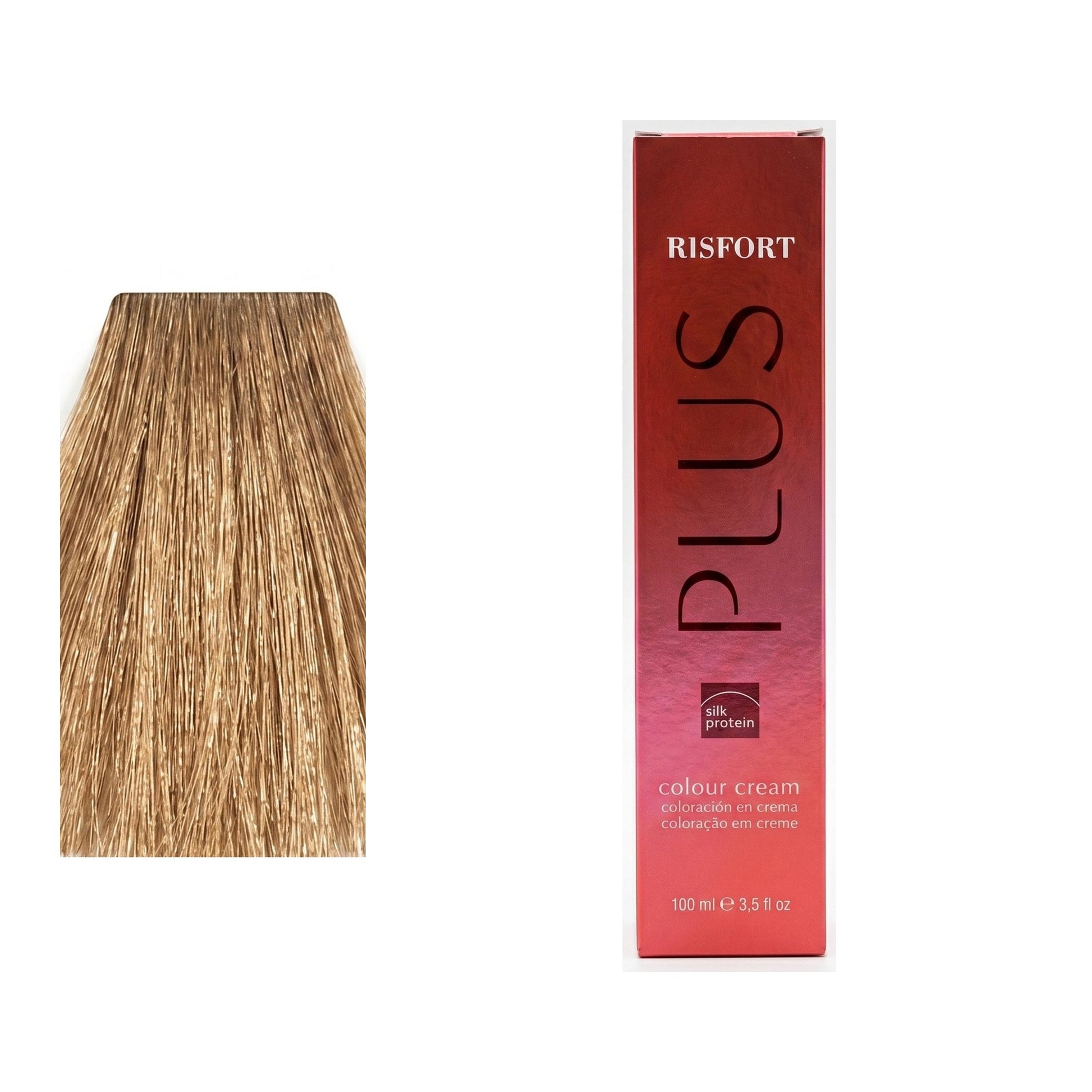 Risfort Plus tom 8: amostra da cor junto à embalagem de 100 ml