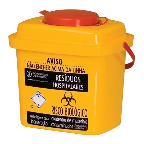 RickiParodi Contentor para Lâminas e Agulhas Usadas 1 Litro