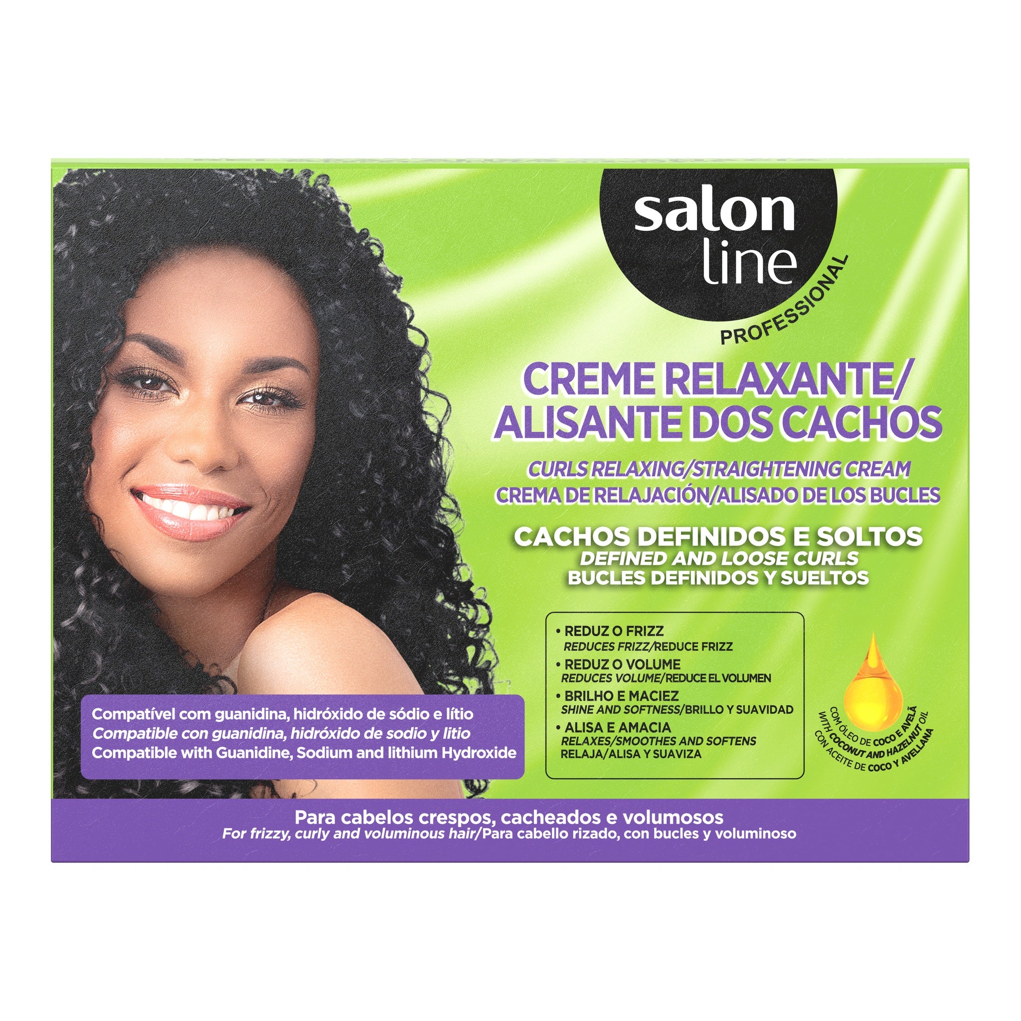 Salon Line Creme Relaxante Óleo de Coco e Óleo de Avelã 200gr — foto oficial da marca