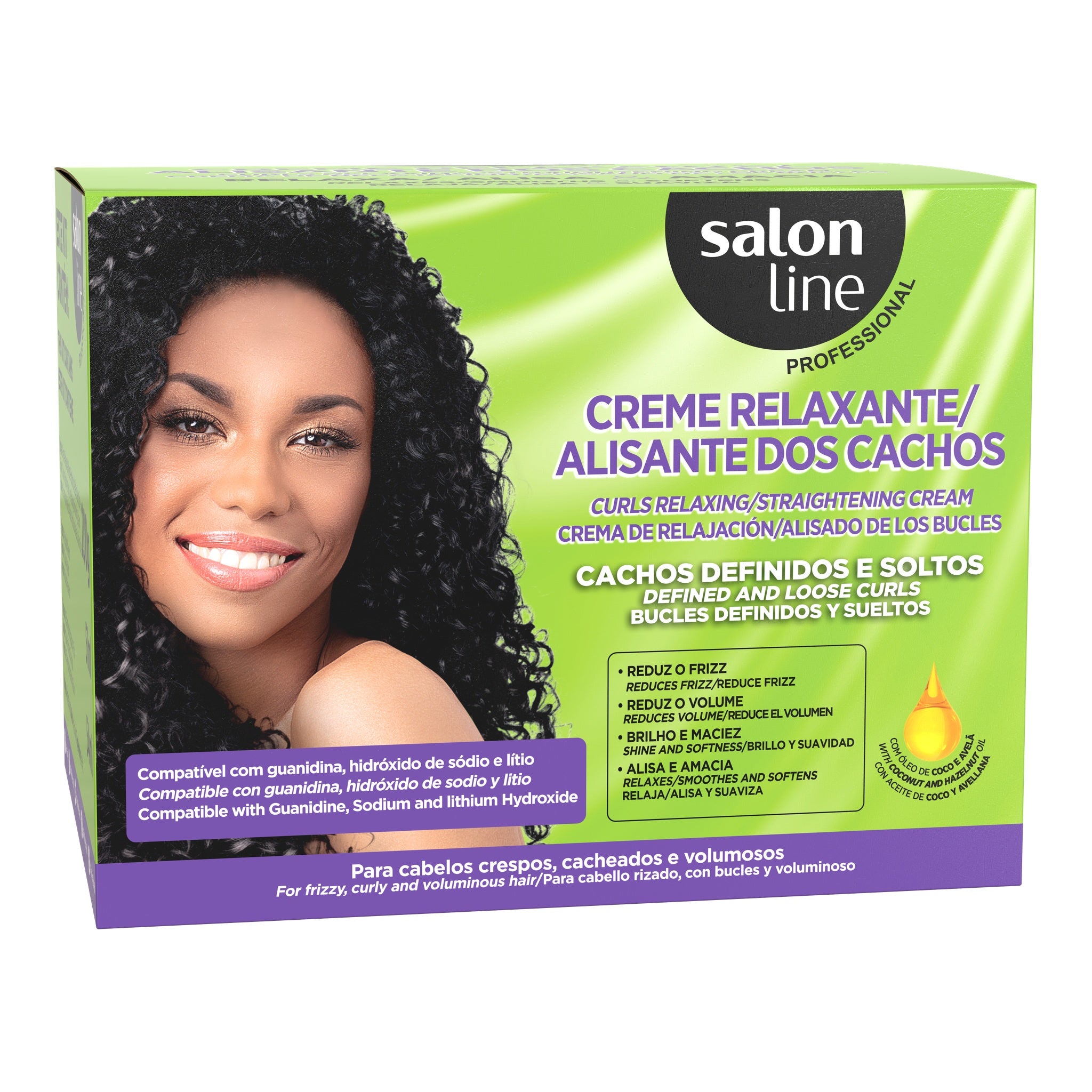 Salon Line Creme Relaxante Óleo de Coco e Óleo de Avelã 200gr — foto oficial da marca