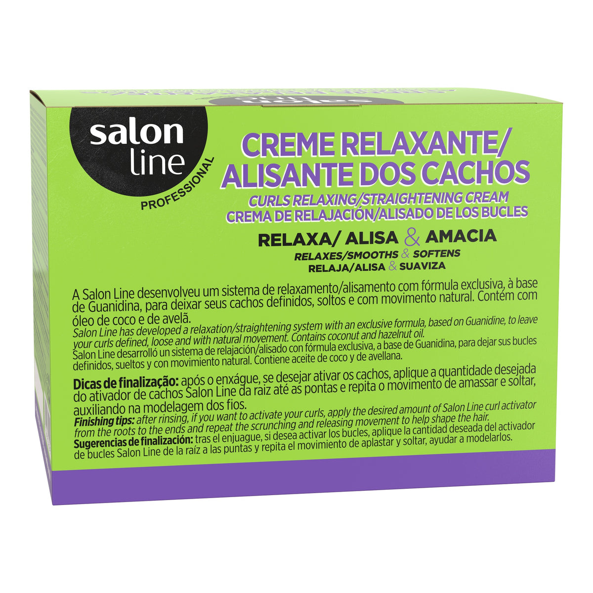 Salon Line Creme Relaxante Óleo de Coco e Óleo de Avelã 200gr — foto oficial da marca