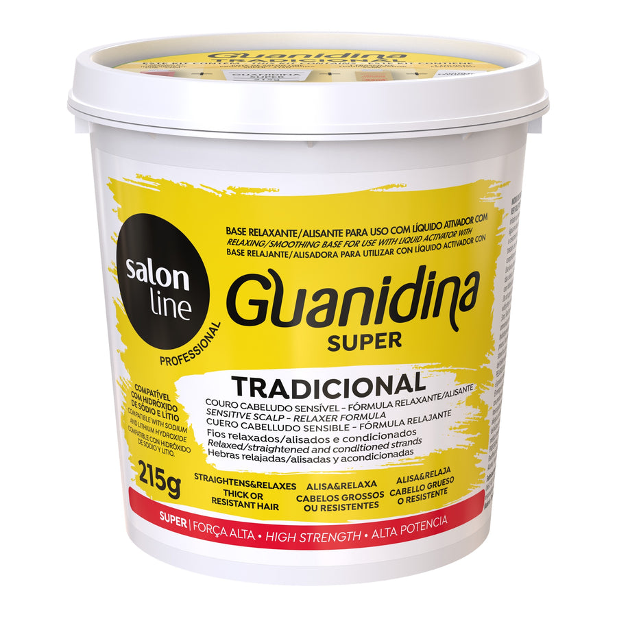 Salon Line Guanidina Tradicional Super Forte Alisa e Relaxa 215g — foto oficial da marca