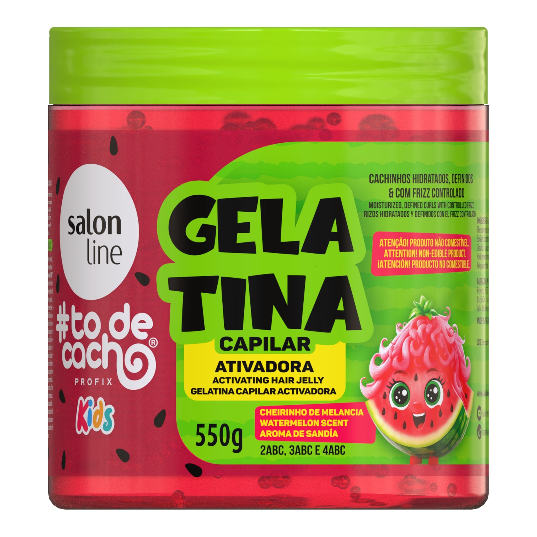 Salon Line Kids TodeCacho  Melancia Gelatina Ativadora 550g — foto oficial da marca