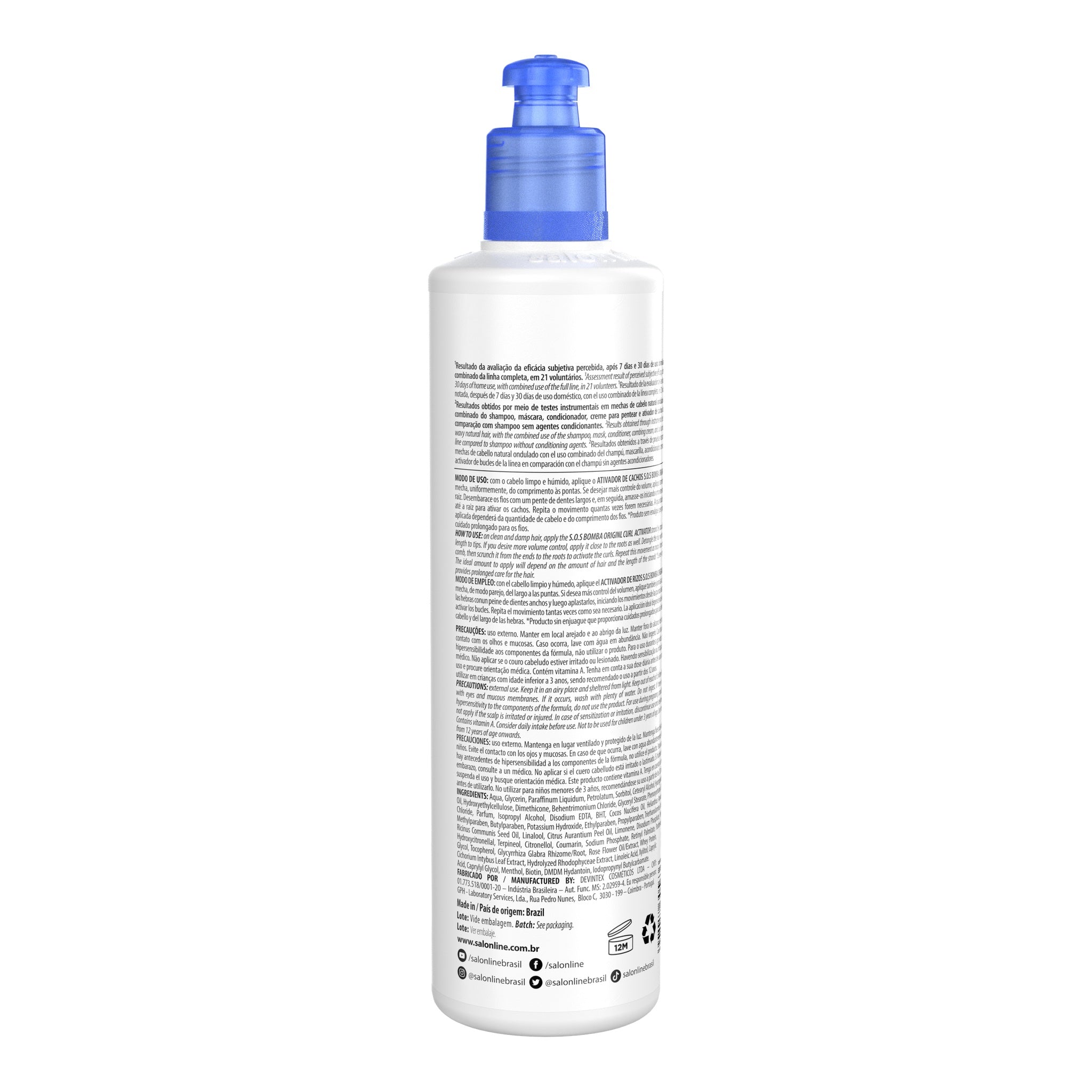 Salon Line SOS Bomba Original Ativador de Cachos 300ml — foto oficial da marca